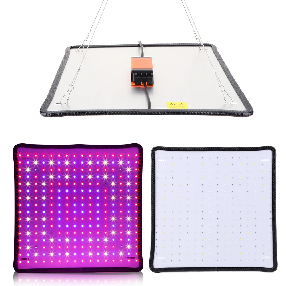 Lampada per piante a LED da 45 W Rosso + Blu + Bianco Lampada per piante quadrata a spettro completo Lampada per coltivazione a LED per tenda da coltivazione di verdure da giardinaggio per interni