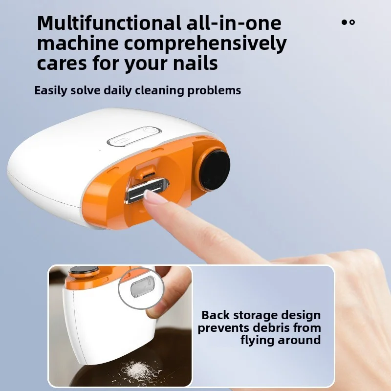 New fully automatic multi-functional electric nail file and trimmer suitable for the elderly and children.