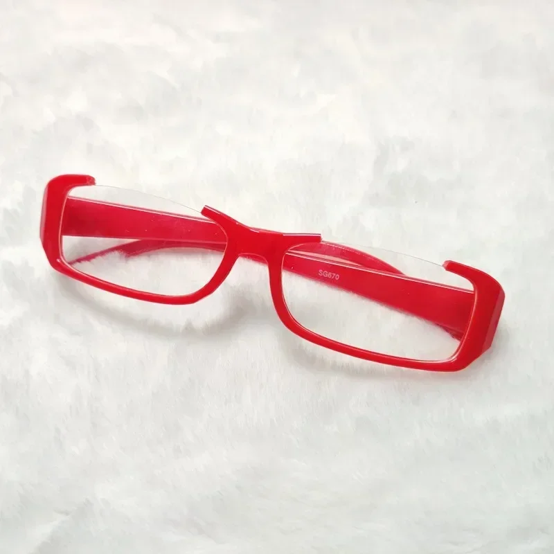 

Anime Puella Magi Madoka Magica Akemi Homura Kamishiro Rize Cosplay Plastics Glasses Red Eyewear Accessories Halloween Prop Gift