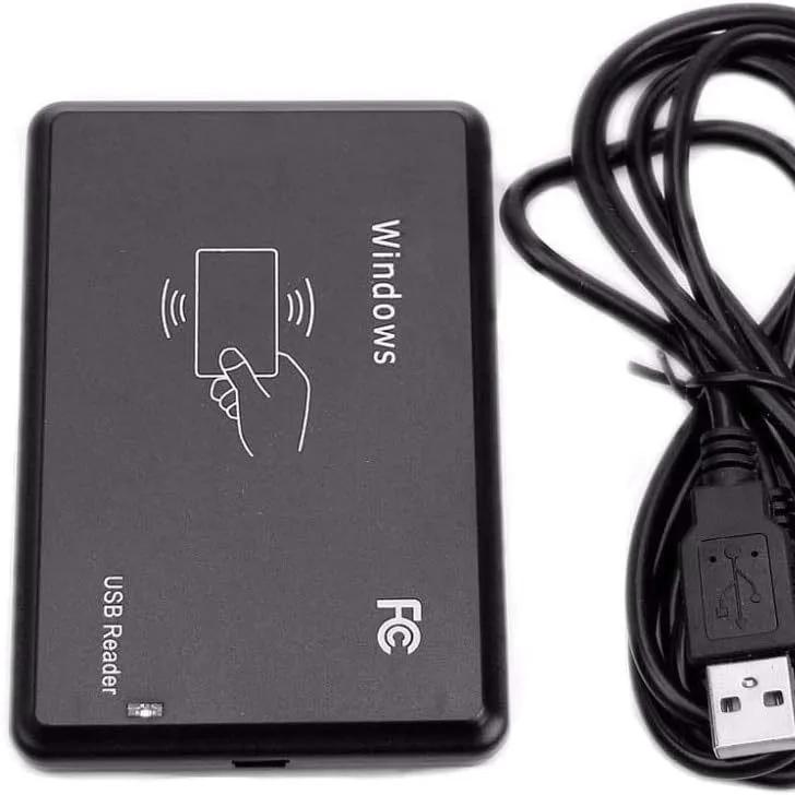 HACHANLUN RFID Dual frequency Reader USB Port 13.56mhz 125khz IC ID Contactless Card Support Window Linux No driver required