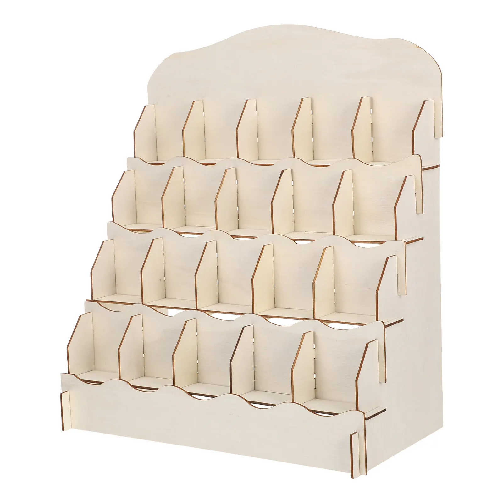 

Многоуровневая деревянная подставка-витрина – Настольная подставка для стикеров, брошюр, открыток, фигурок