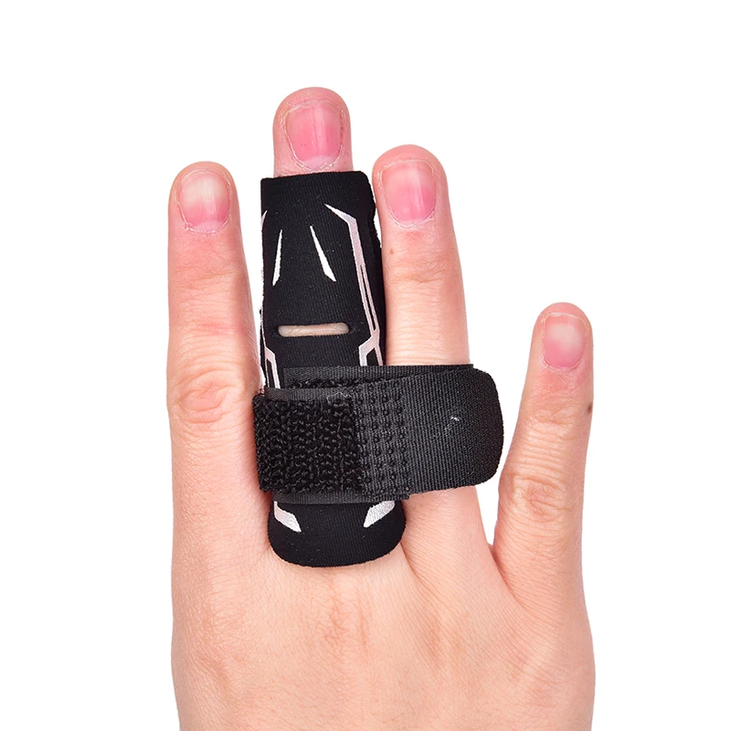 1x Vinger Spalken Brace Stabilisator Wrap Basketbal Bescherming Ondersteuning Mouw Guard Professionele Sport Vinger Gewricht Beschermer