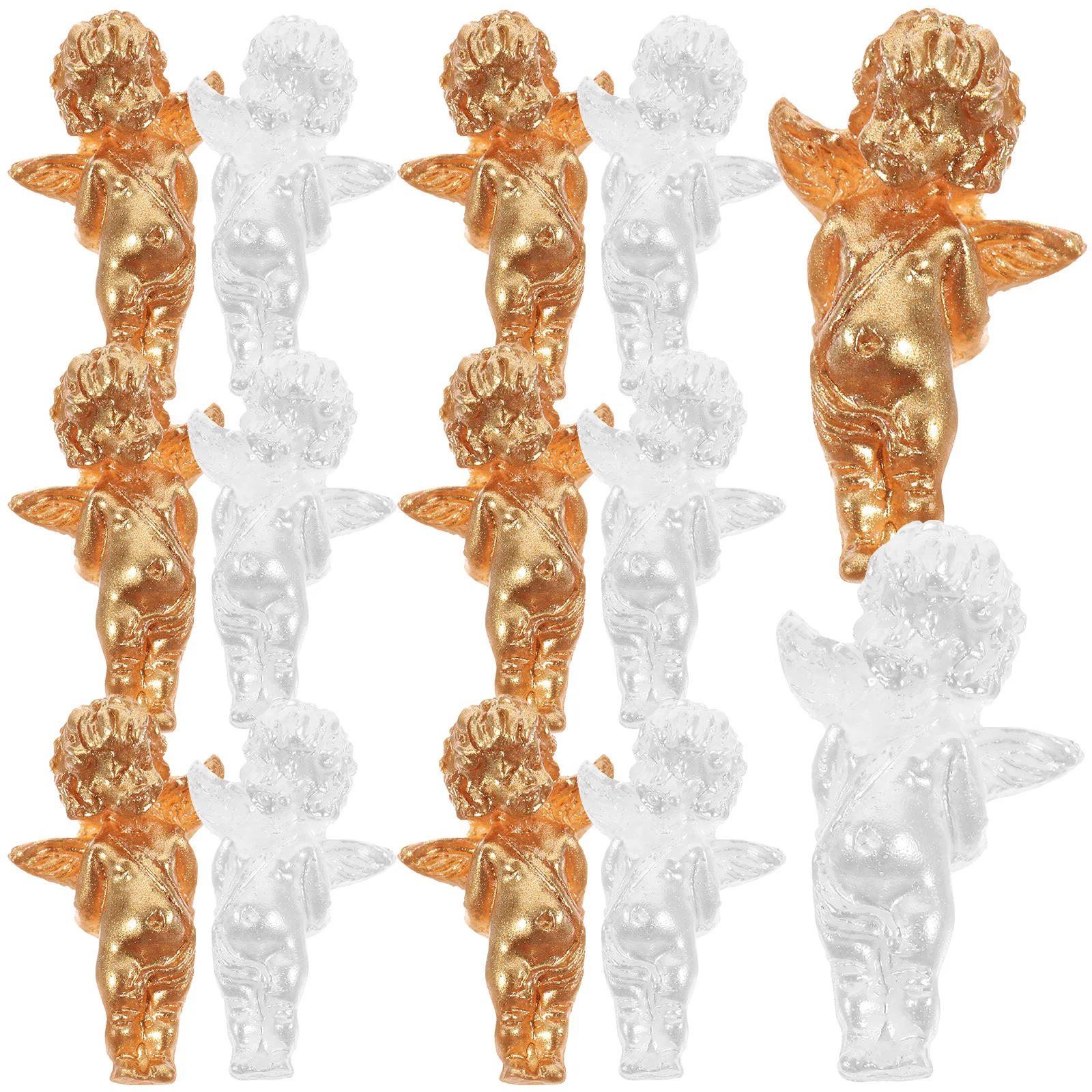 

80Pcs Resin Angel Nail Charms Vintage Style Creative Chic DIY Manicure Nail Art Charms Decorative Cupid Designs