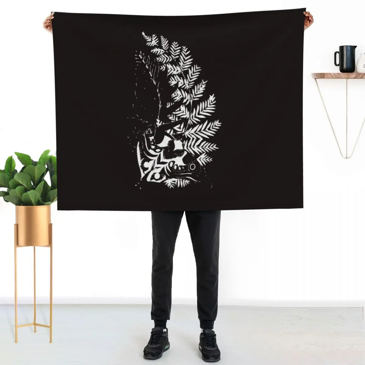 

Ellie tattoo Throw Blanket Soft Solid Color Blanket for Couch Bed