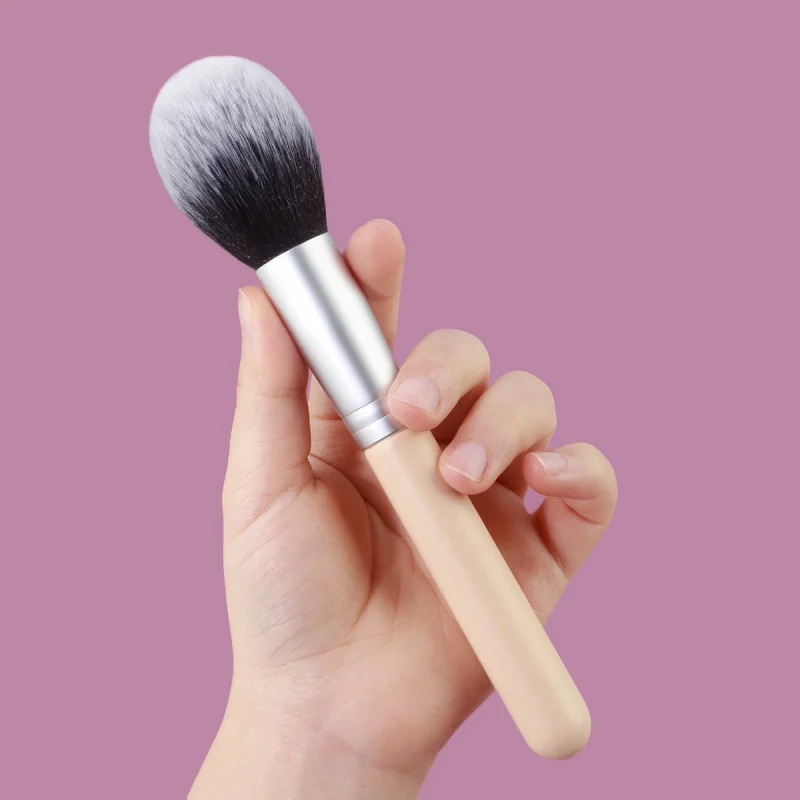 Pennello per trucco a forma di fiamma Pennello per evidenziare Pennello per cipria morbido Pennello per fard Pennello per trucco di bellezza