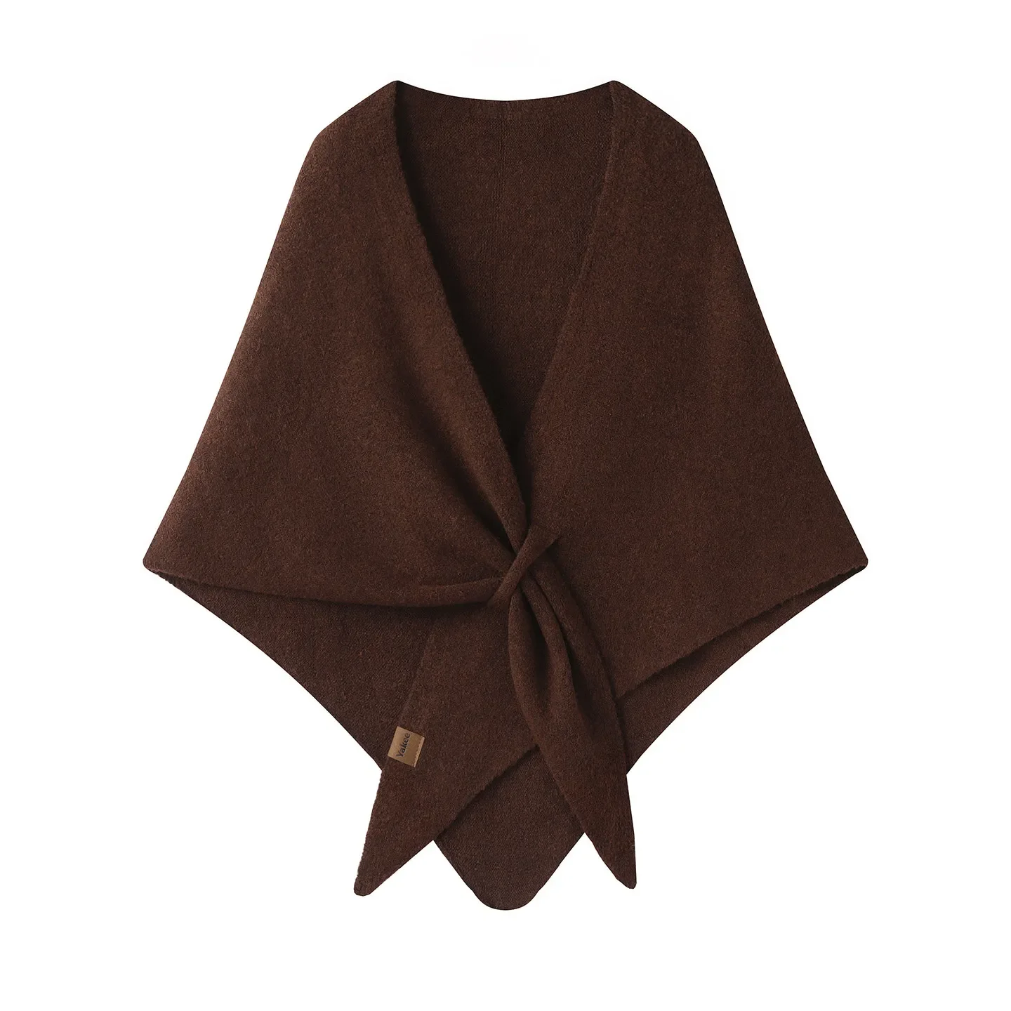 Damen Farbblock Dreieckstuch Weicher Strickumhang Gestreifter Umhangschal Warm Herbst Winter Lässige Mode Schulterbedeckung Reise – Detail 10