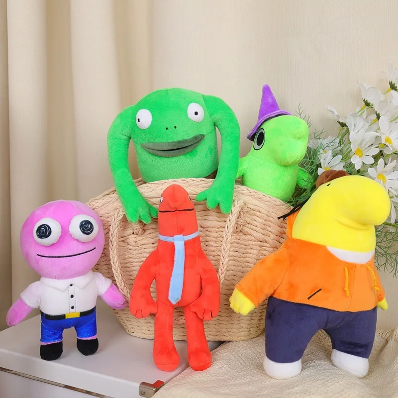 6pcs Smiling Friends Plush Toy Children Stuffed Doll Toy Kawaii Home Decoration Doll Gifts Mr Frog Smiling Friends Toy for Kids