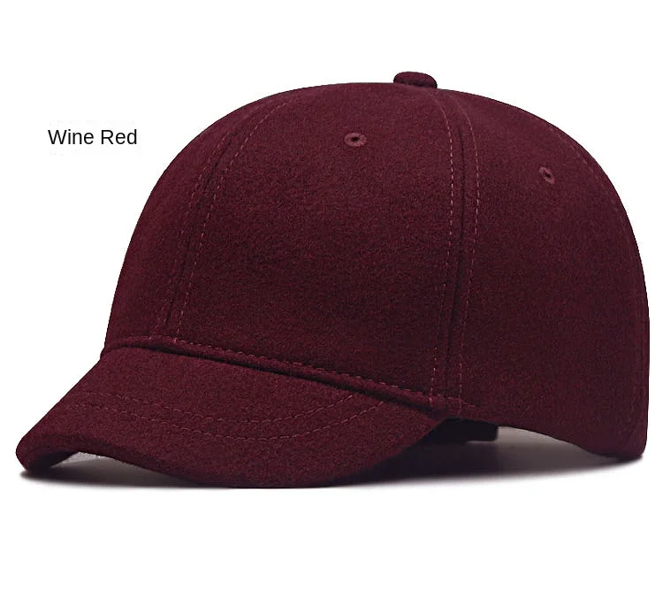 Männer kurze Rechnung Krempe Baseball mützen großer Kopf große Woll mützen männlich plus Größen Filz Leinwand Hysterese nhut 55-60cm 60-65cm – Detail 13