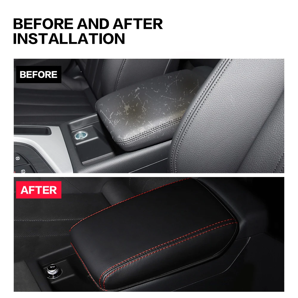 1PCS Car Armrests Box Cover Decorative Interior Accessories For Audi A4 A5 B8 B9 S4 S5 RS4 2009 - 2013 2014 2017 2018 2019 2022