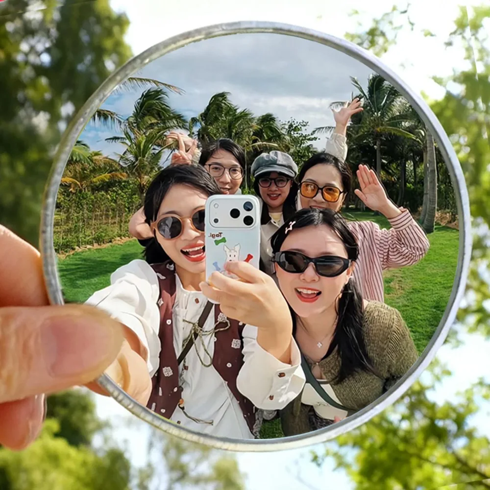 

Портативное ручное зеркало для селфи с широкоугольным объективом, круглое выпуклое зеркало INS для фотосъемки, видеоблогинга и путешествий