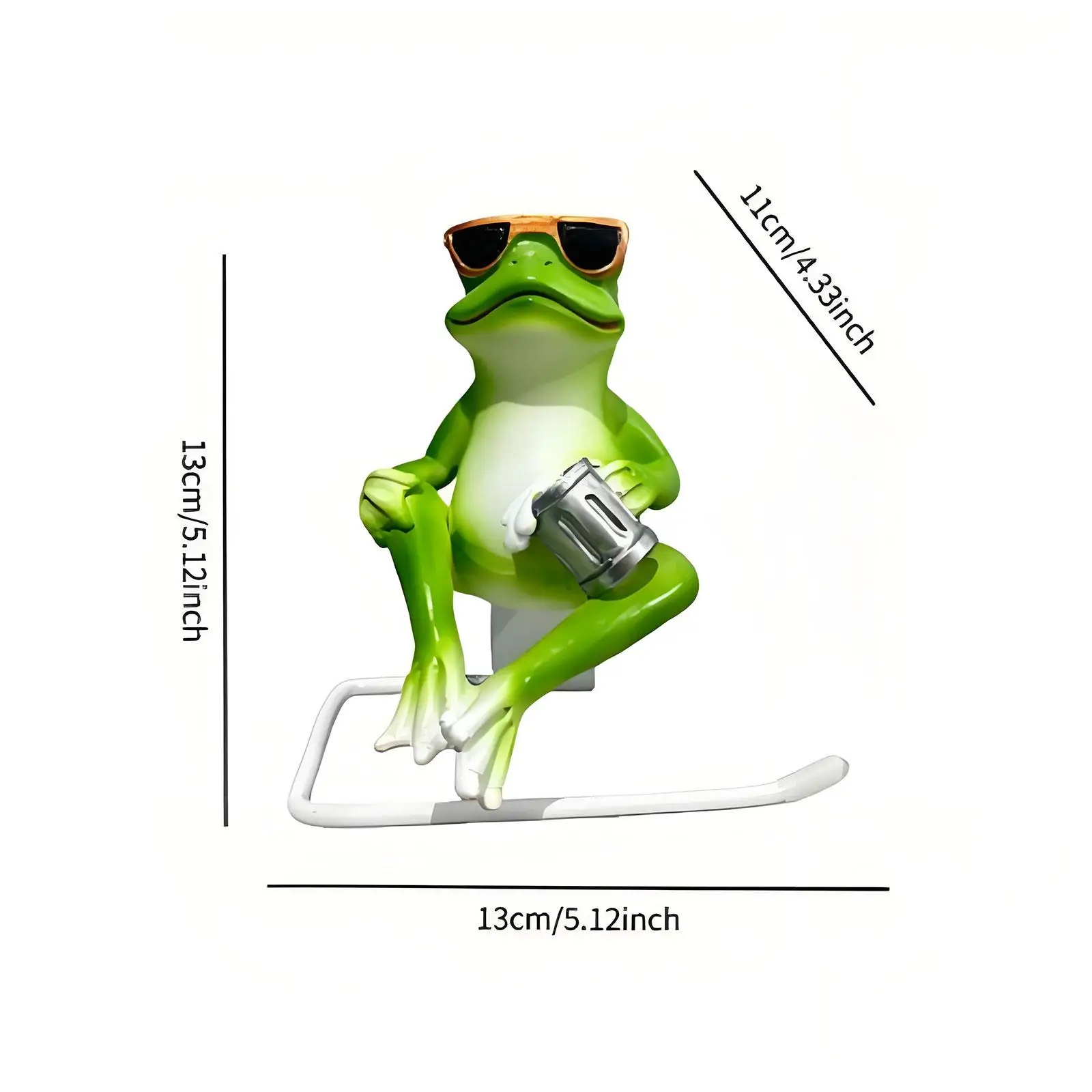 

Paper Holder Compact Sunglasses Frog Shape Holder Accessories for Home Decor Portable Sturdy for Lavatory Garages Washroom