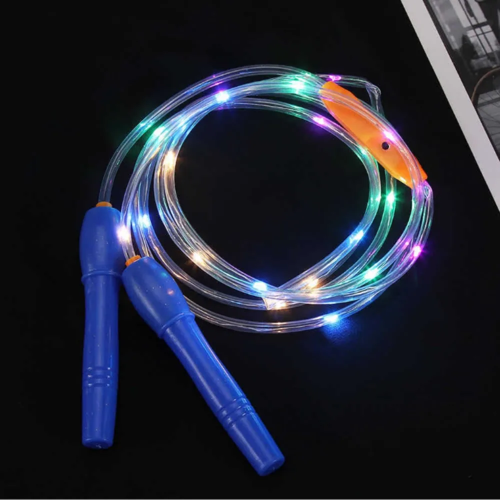 LED Luminous Jump Ropes Skipping Rope Sport Speed Ropes for Kids Night Exercise Fitness Training Sports Swing the Skip Ropes