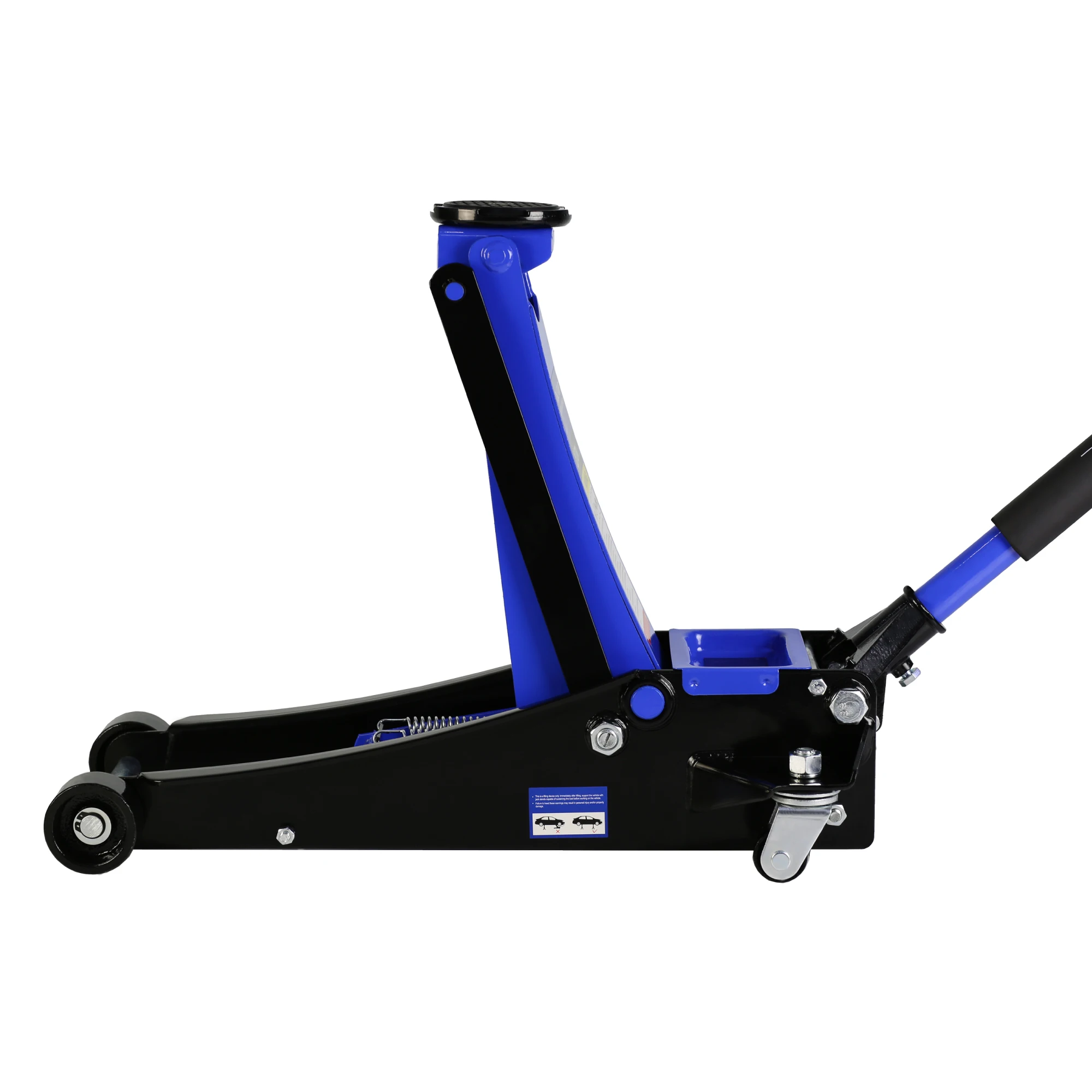 2.5 Ton Low Profile Floor Jack, Steel Racing Floor Jack with Dual Pistons Quick Lift Pump, Hydraulic floor jack Lifting range 3.