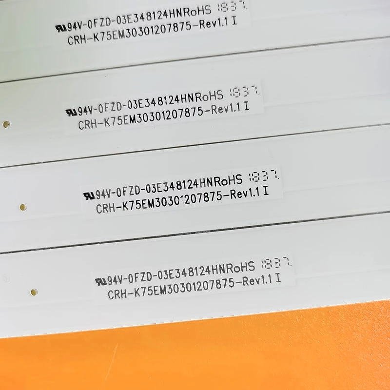 Imagem -02 - Tira de Luz de Fundo Led com Lâmpadas Crh-k75em30301207875-rev1.1 K755emk 75u8600 75u6800c 75uf2500 Lu75c51 75t82 805 mm 14 Pcs Set