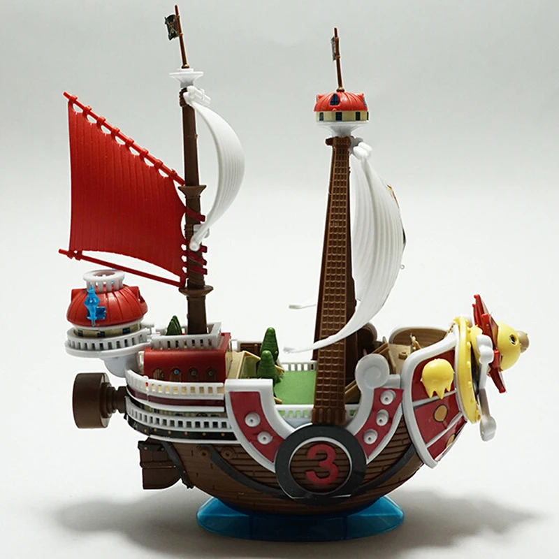 One Piece Sailing Adventure THOUSAND SUNNY Pirate Ship Model Hand-made Assembly Toy Assembled Collectible Diy Assembly Toy