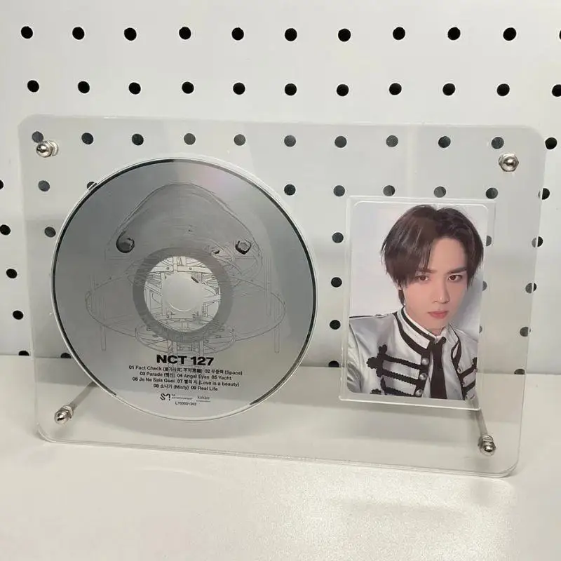 شفافة CD المعبود إطار صور الاكريليك عرض الصور حامل صور واقية ألبوم صورة ملصق حامل CD حقيبة للتخزين