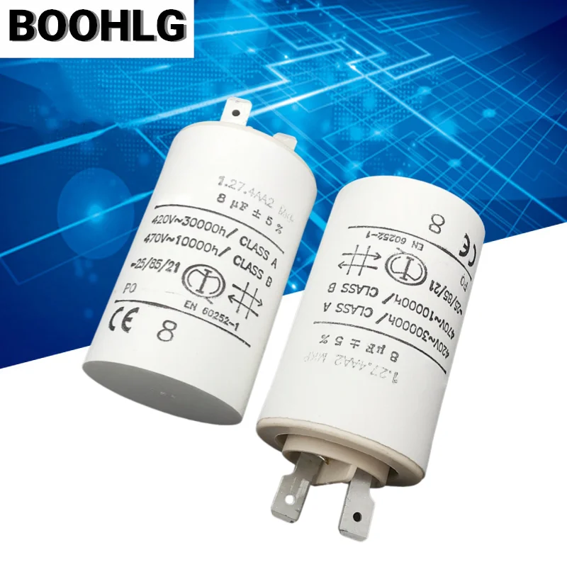 

1 шт. 1.27.4AA2 MKP 420 В 8 мкФ 470 В ABB инверторный пусковой конденсатор вентилятора