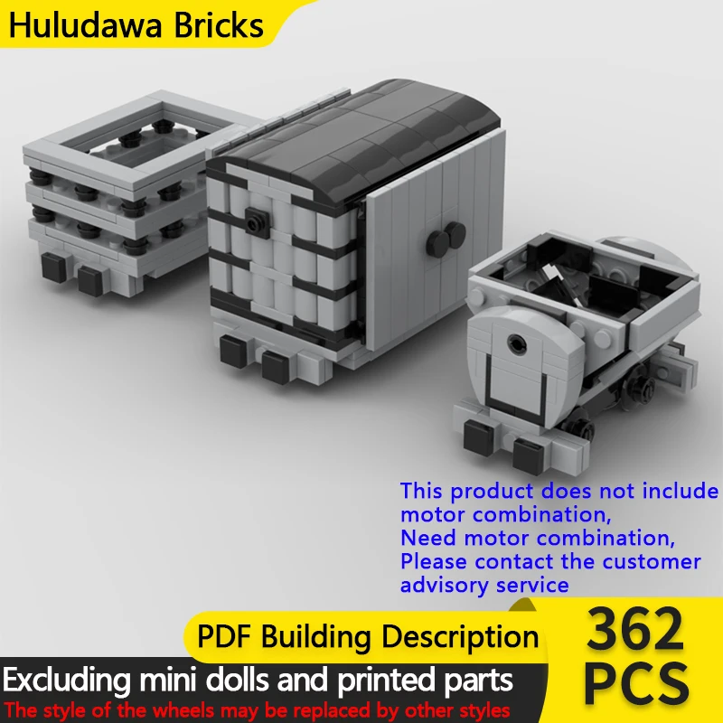 

City Car Model MOC Building Bricks Narrow Gauge Rolling Stock Modular Technology Children Holiday Gifts Assemble Toys Suit