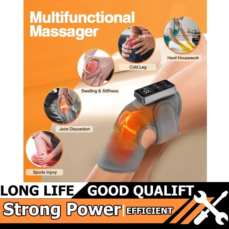 

Hot Electric Knee Massager 3 Vibrations 5 Levels Hot Compress Shoulder Elbow Massage Knee Support Brace Knee Protection Tool