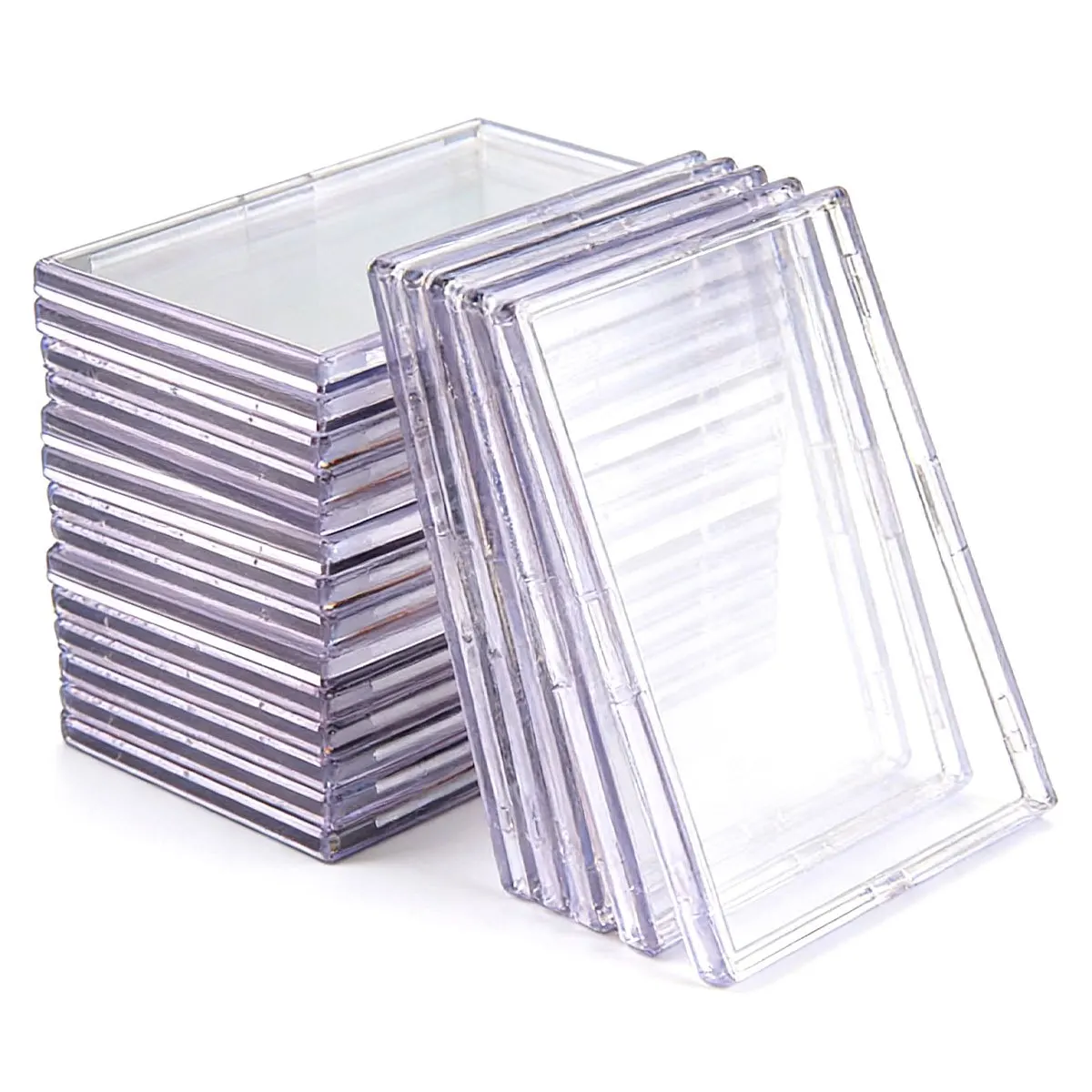 8Pcs Clear Hard Acrylic Toploader Card Sleeves Protective Cases Holder for Trading Cards TCG MtG Yu-Gi-Oh Baseball Sports  ZSY