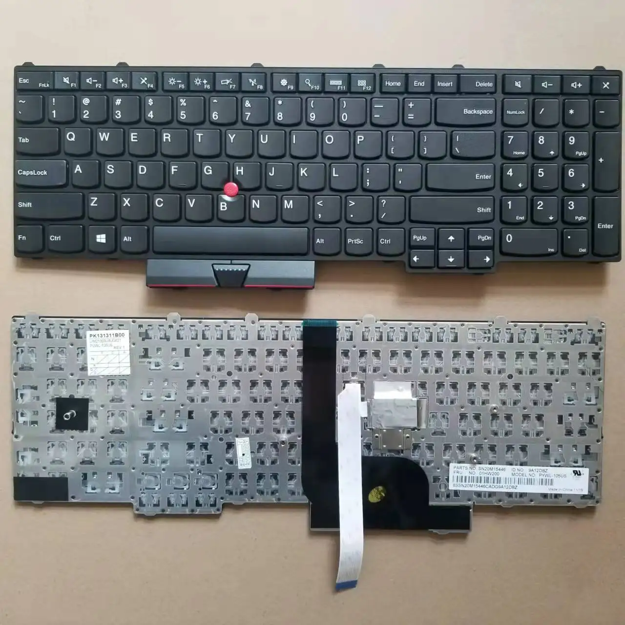 Teclado para Lenovo Thinkpad P50, P70, con retroiluminación, inglés, ruso, español, británico y español, nuevo