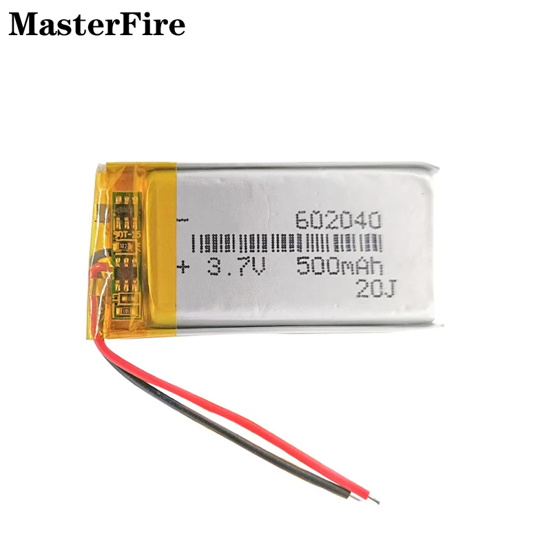 

18x 602040 3.7V 500mah Rechargeable Lithium Polymer Battery Cell for Power Bank Smart Bracelet Solar LED Light Digital Camera