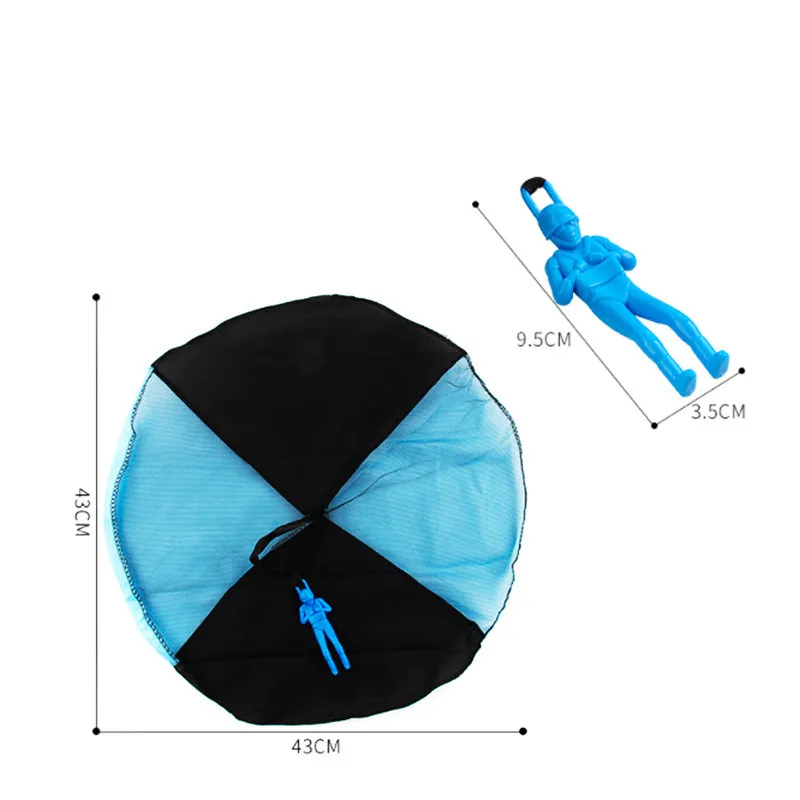 3PCS Children's Outdoor Fun Sports Game Hand Throwing Parachute Toy Parachute Character Soldier Parent-Child Interactive Gift