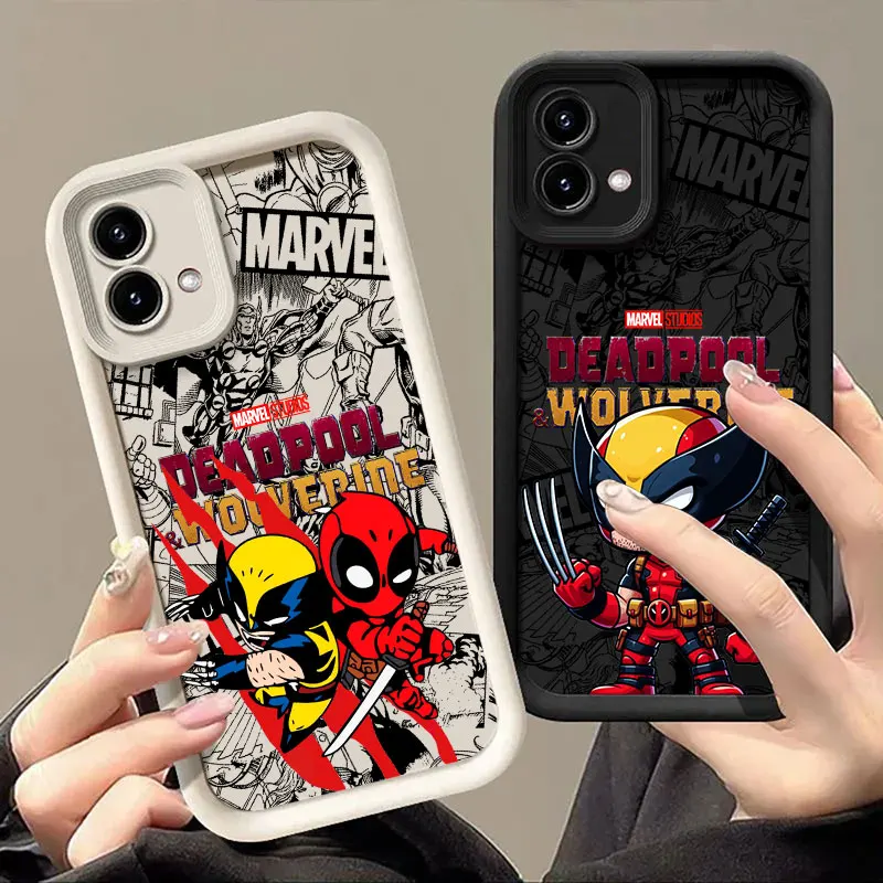 

Marvel Deadpool Wolverine Cute Case for Motorola Moto Edge 70 60 Fusion 50 Pro 40 Neo G06 G56 G86 G85 G84 G75 G53 G52 G30 Cover