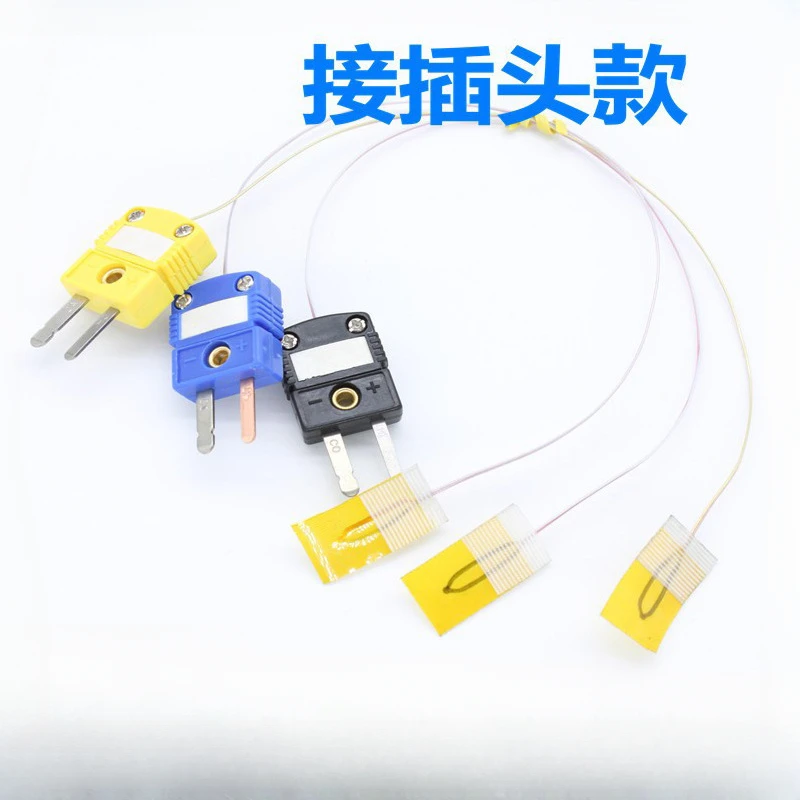 Surface Paste Thermocouple K-type Thin Sheet Temperature Measuring Line Temperature Sensor K-type Paste Temperature Probe