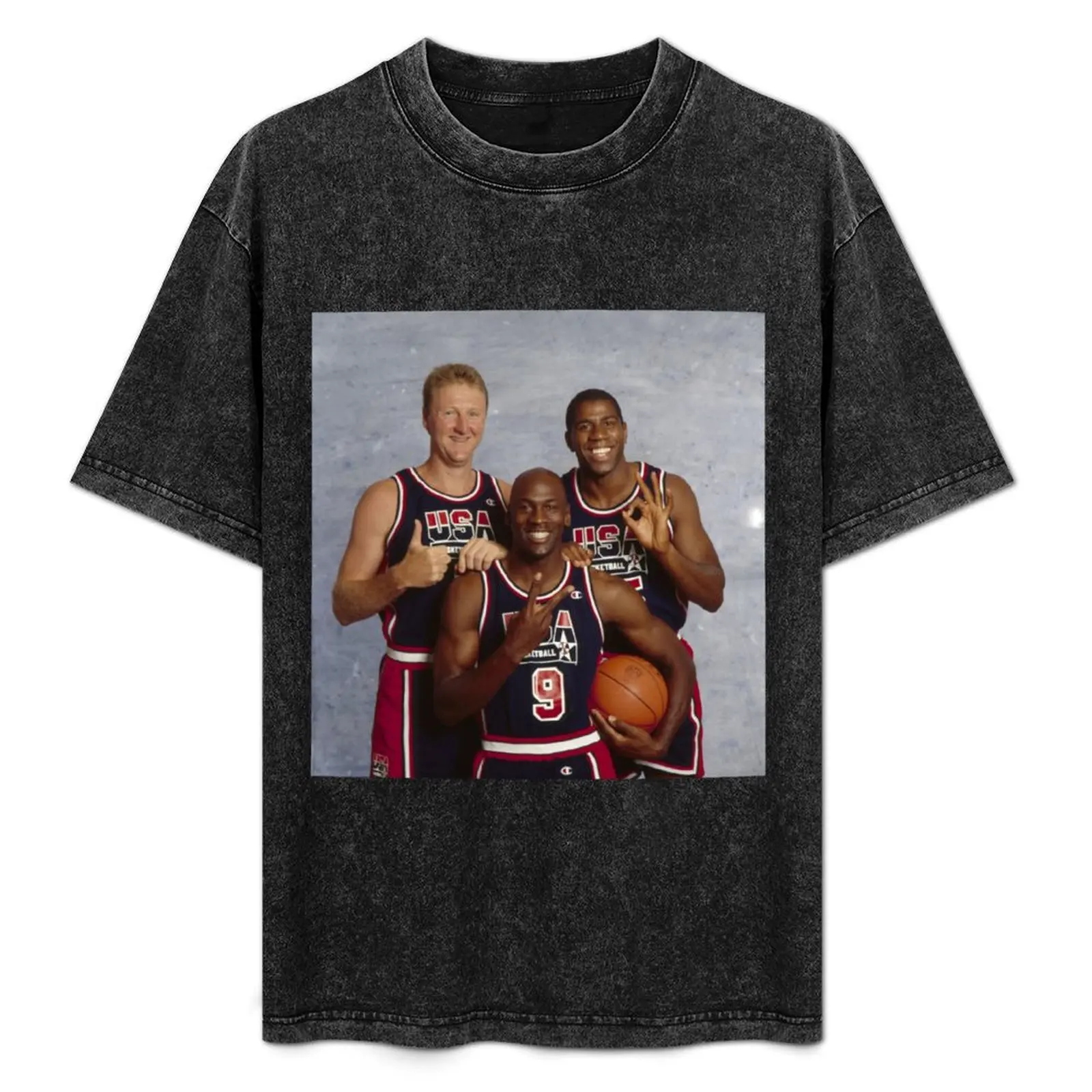 Винтажная баскетбольная футболка Dream Team USA 1992, подарок для баскетбольного фаната, винтажная блузка с животным принтом для мальчиков, хлопковая футболка для мужчин