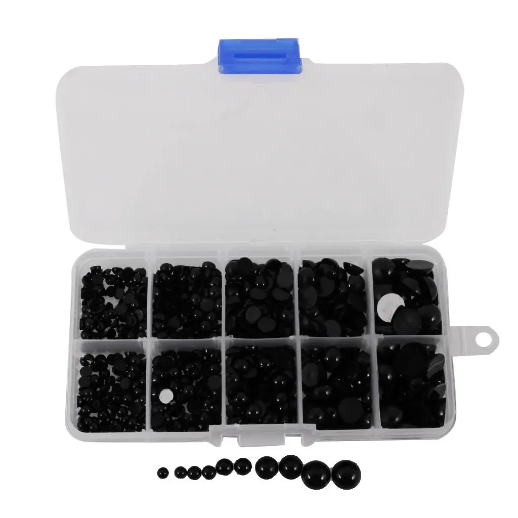 760 piezas muñecas juguete ojos de seguridad accesorios redondos de plástico para