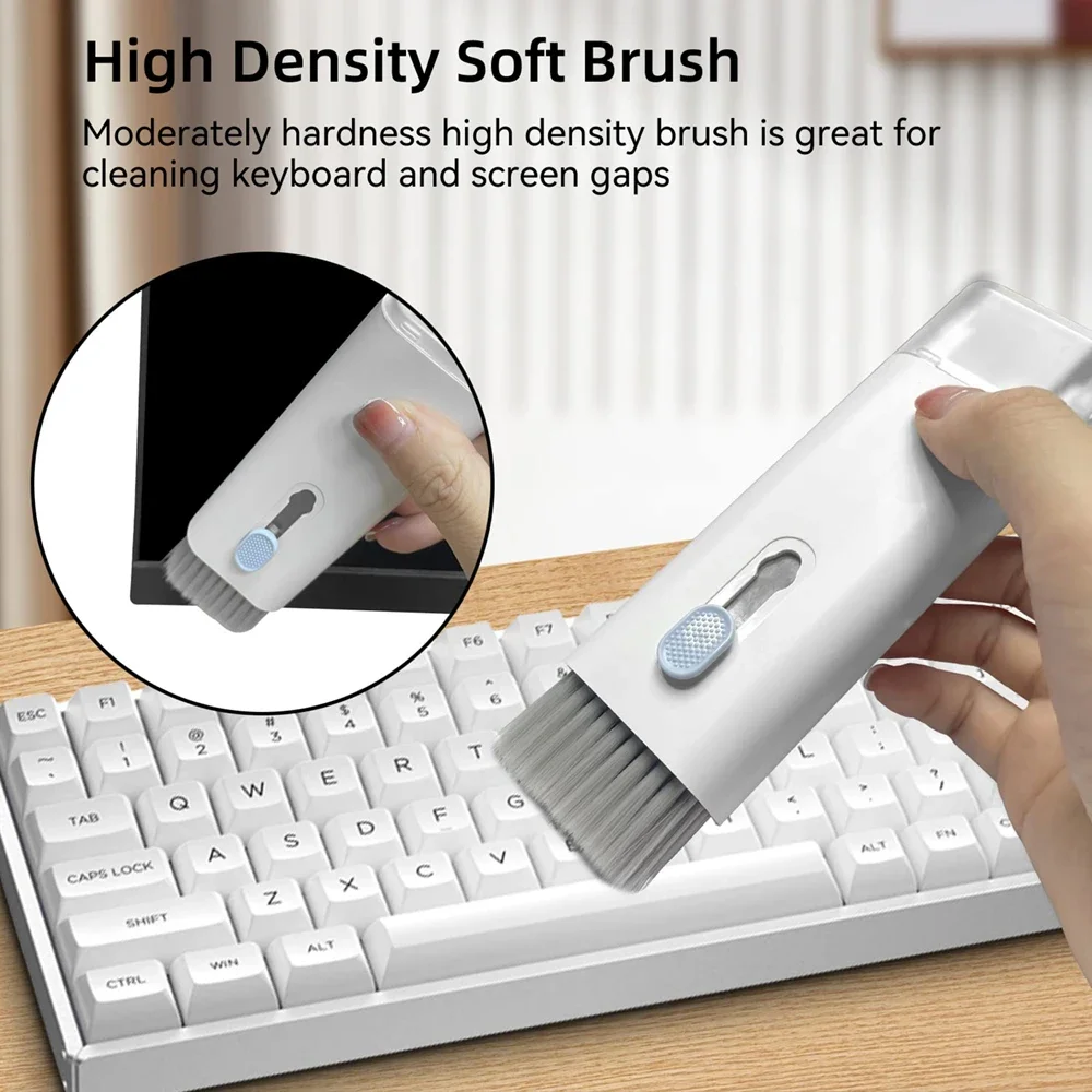 Keyboard Cleaning Kit 7 in 1 Laptops Cleaner with Keycap Puller Multifunctional Brush Cleaning Set for Tablet Phone Airpods