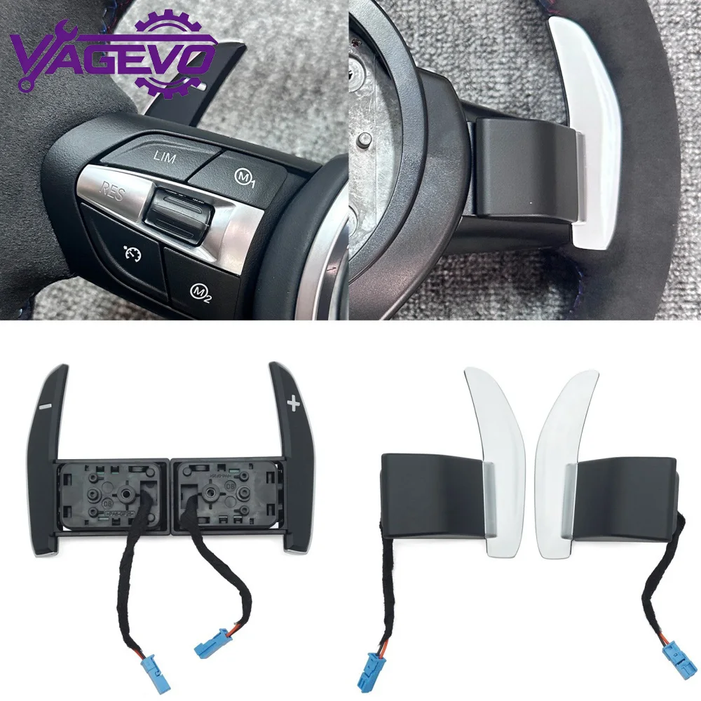 Image of Auto-Schaltwippen für BMW M3 M5 F10 F20 F30 E70 E90 F32 Lenkrad-Zubehör Auto-Accessoires