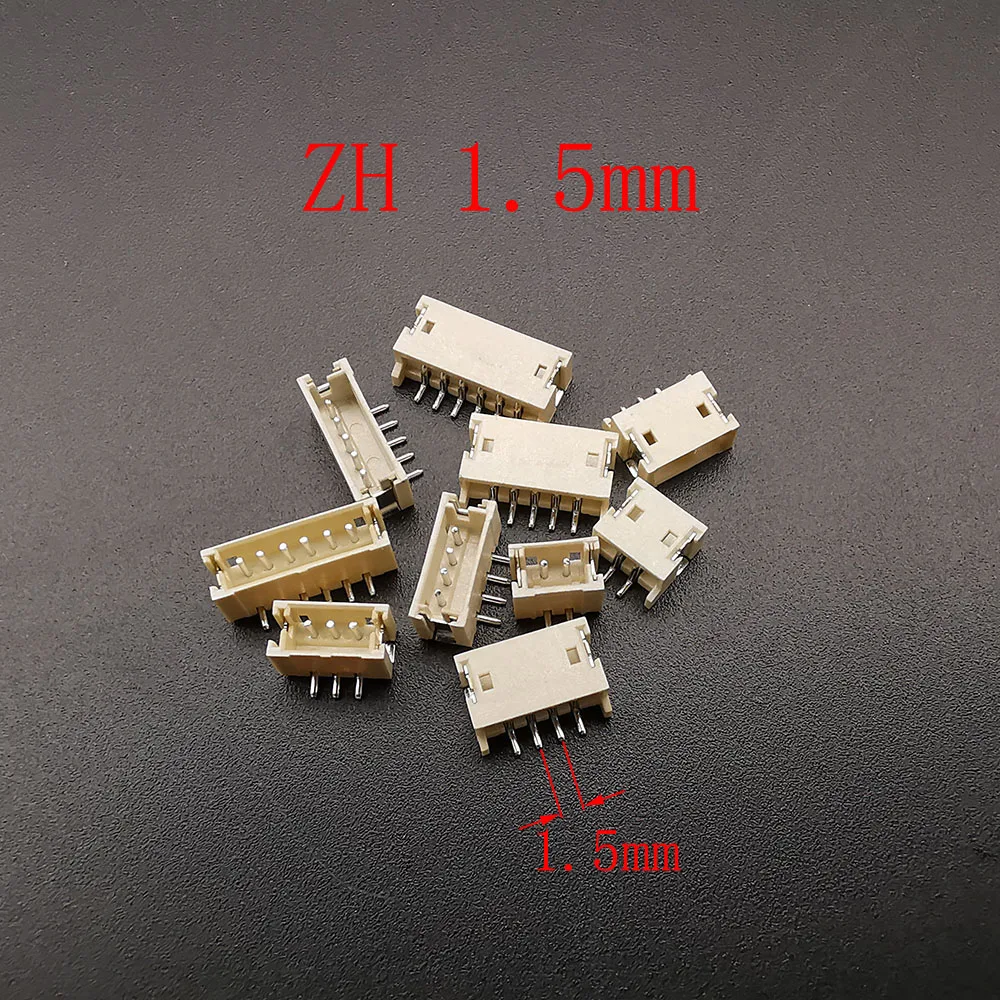 10Pcs XH 2.54 / PH 2.0 / ZH 1.5 / JST 1.25mm /SH 1.0mm Pitch 2/3/4/5/6 Pin Male Plug Housing SMD Connector Horizontal / Vertical view 4