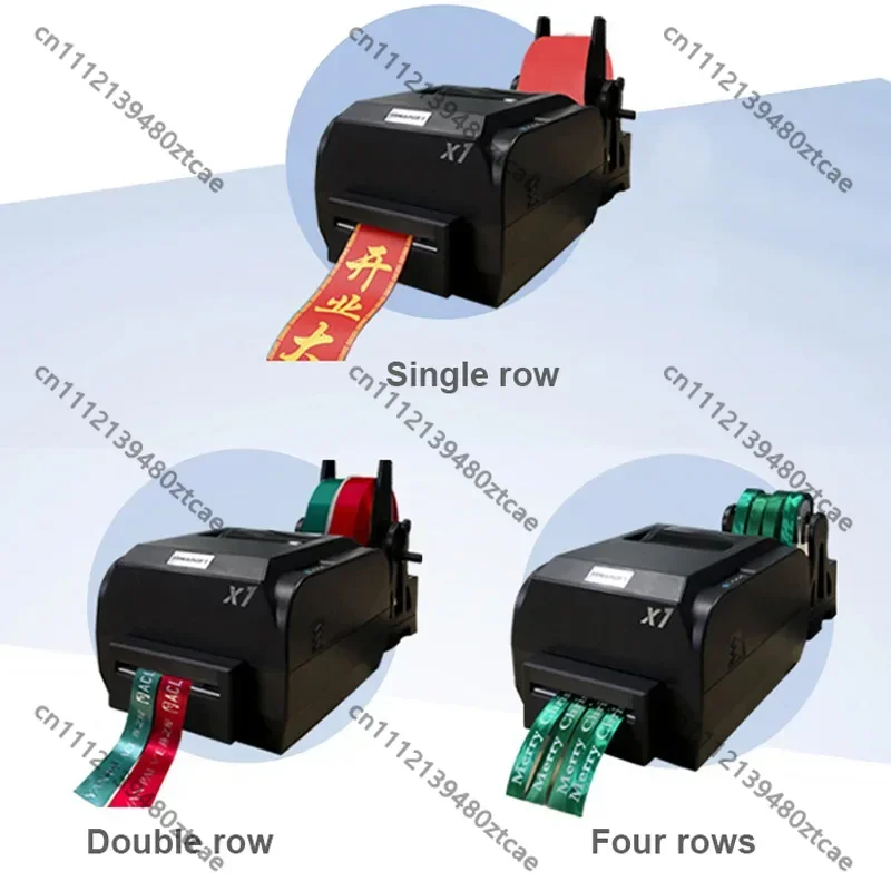 Ribbon Printing Machine Custom Label Electric Satin Ribbon Printer Suitable For Weddings/Celebrations/Flower Shop Gifts 110/220V