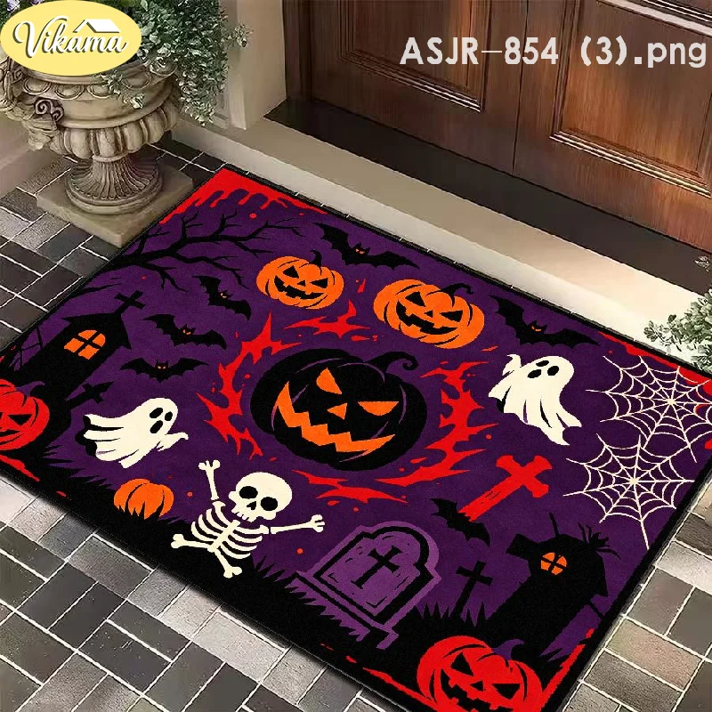 VIKAMA Pink Fan Sunburst Bathroom Door Mat Noise Reduction Non Slip Bathroom Non Slip Backing Home Organization Home Decor
