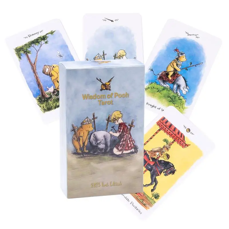 81Pcs Oracle Card Tarot Deck Card Game Wisdom of Bear Tarot Table Card Game Fortune Telling Card Divination Tools