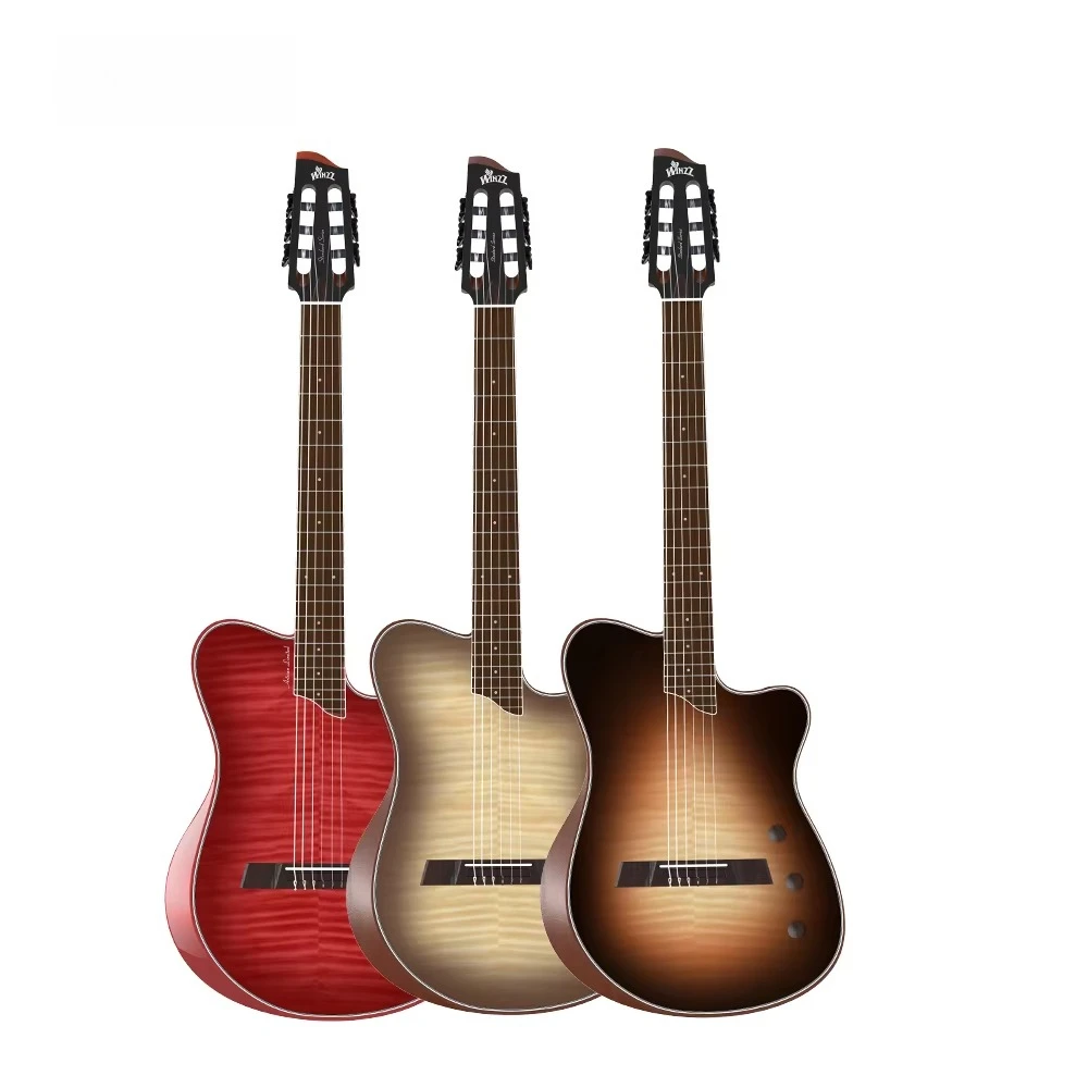 2pcs WCG370 Wholesale Winzz Acoustic Electric Nylon-string 39