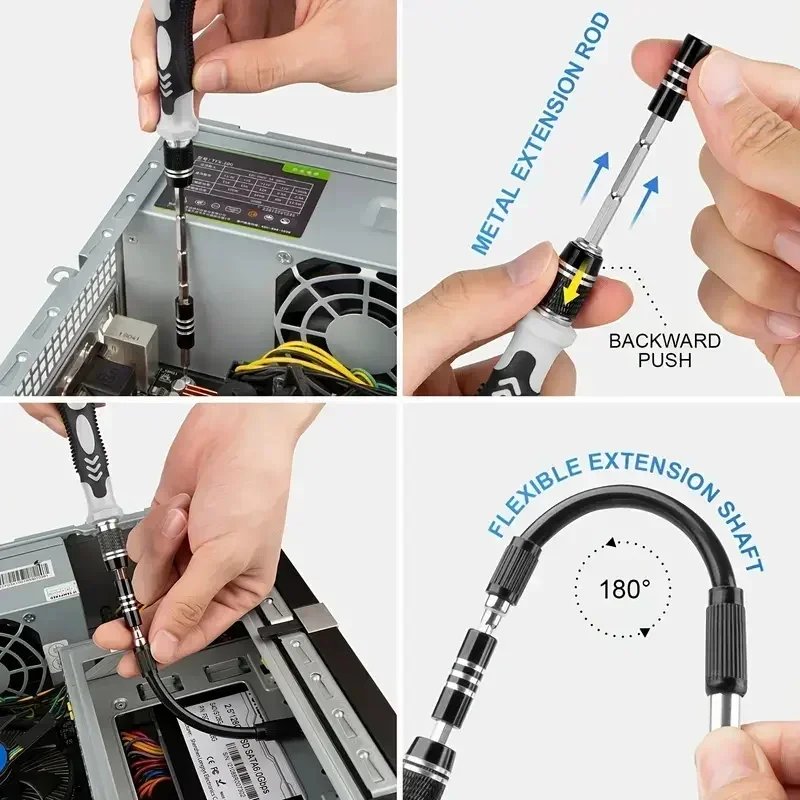 Screwdriver Set 115 in 1 Precision Screwdriver Tools Nut Driver Professional Electronics Magnetic Repair Tools Laptop Repair