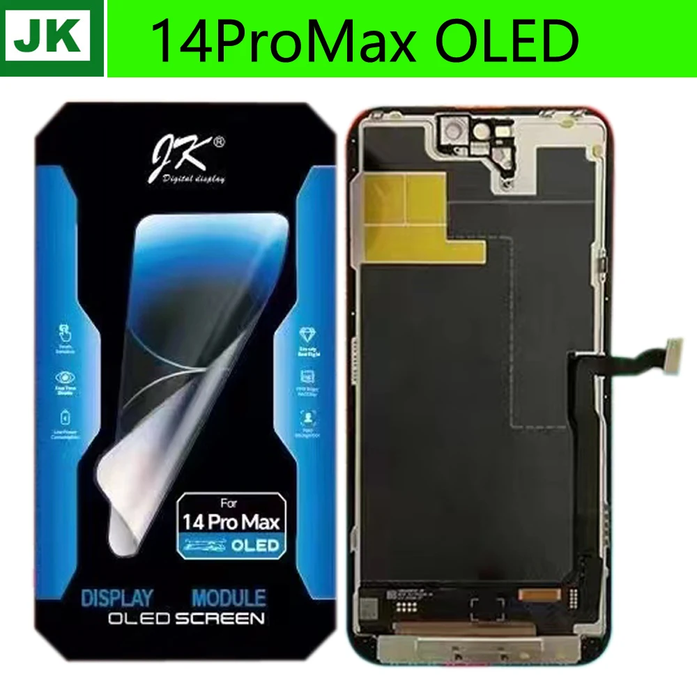 JK OLED شاشة الكريستال السائل بانتيلا استبدال آيفون 11Pro 12PRO 13 14 15 16 14Pro 15Pro ماكس محول الأرقام شاشة تعمل باللمس كاملة #3