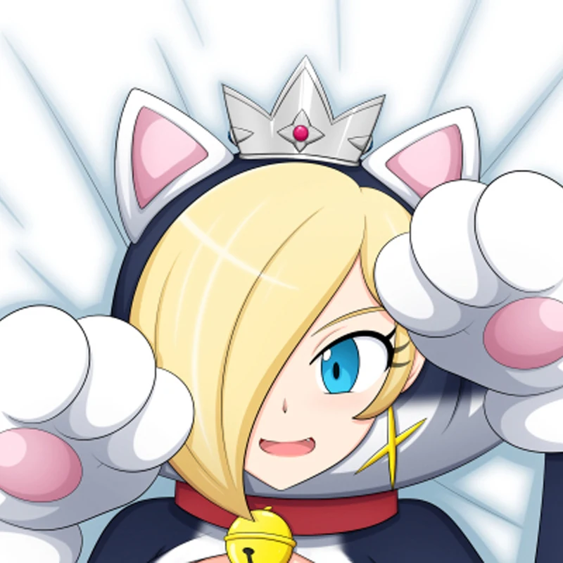 

Anime Dakimakura Pillow Case Cat Rosalina Sexy and Busty Beautiful Girl Double-Sided Halloween