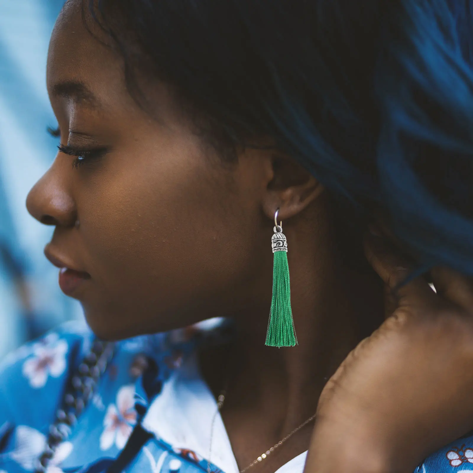 

50Pcs Tassel Pendant Keychain Charm DIY Decorative Jewelry Making Handbag Hanging Accessories Metal Ring Key Chain Accessories