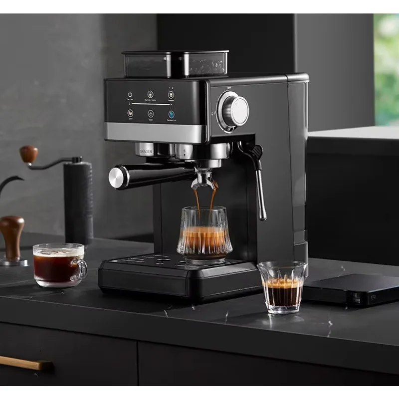 20Bar High Pressure Semi-Automatic Espresso Maker Small Espresso Machine with Milk Frother for Home Office Hotel