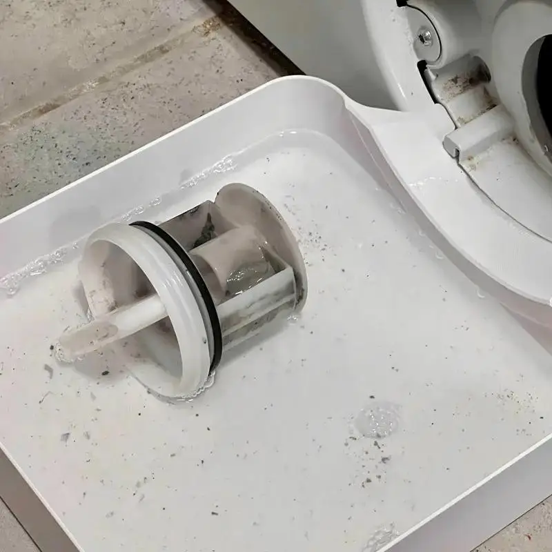 Washing Machine Drainage Tray 3D Printed Drip Funnel Anti-Overflow Cleans Lint Filters for Small Apartment Use