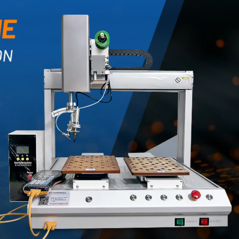 Fully automatic soldering machine three-axis double station PCB circuit board tinning robot