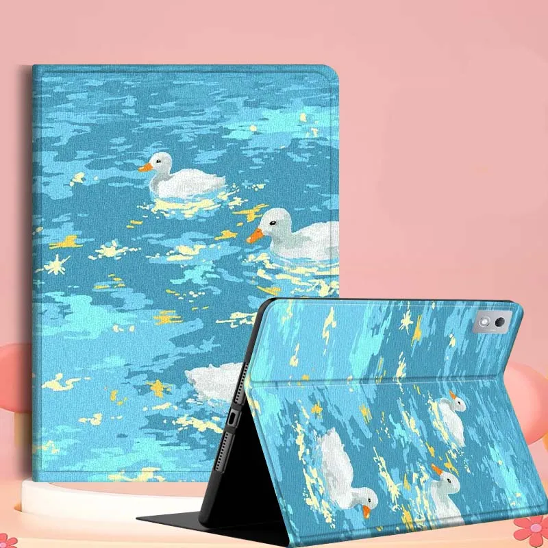 

Чехол с рисунком «Утка играет в воде» для Lenovo Pad Tab Legion Xiaoxin Y900 Y700 K10 M10 P11 3rd Pro GT Plus Gen, чехол для планшета