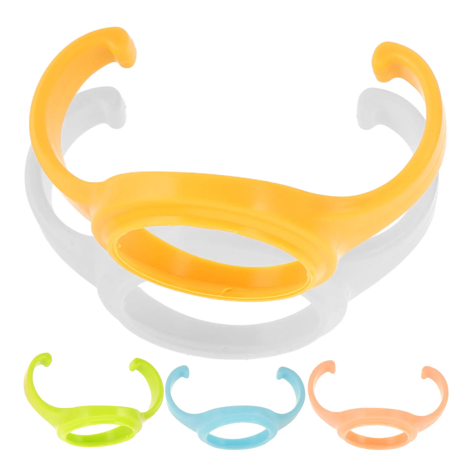 

5Pcs Wide Neck Bottle Handles Ergonomic Soft Plastic Baby Bottle Grips Dishwasher Safe for Breastfeeding Glass Plastic Bottles