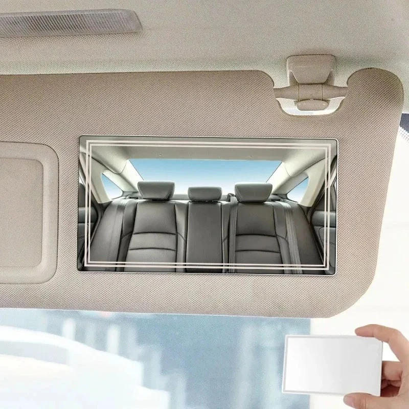 1/2PCS Car Sun Visor High-definition Mirror Car Stainless Auto Sun-Shading Visor Mirrors Styling Auto Interior Universal Mirror
