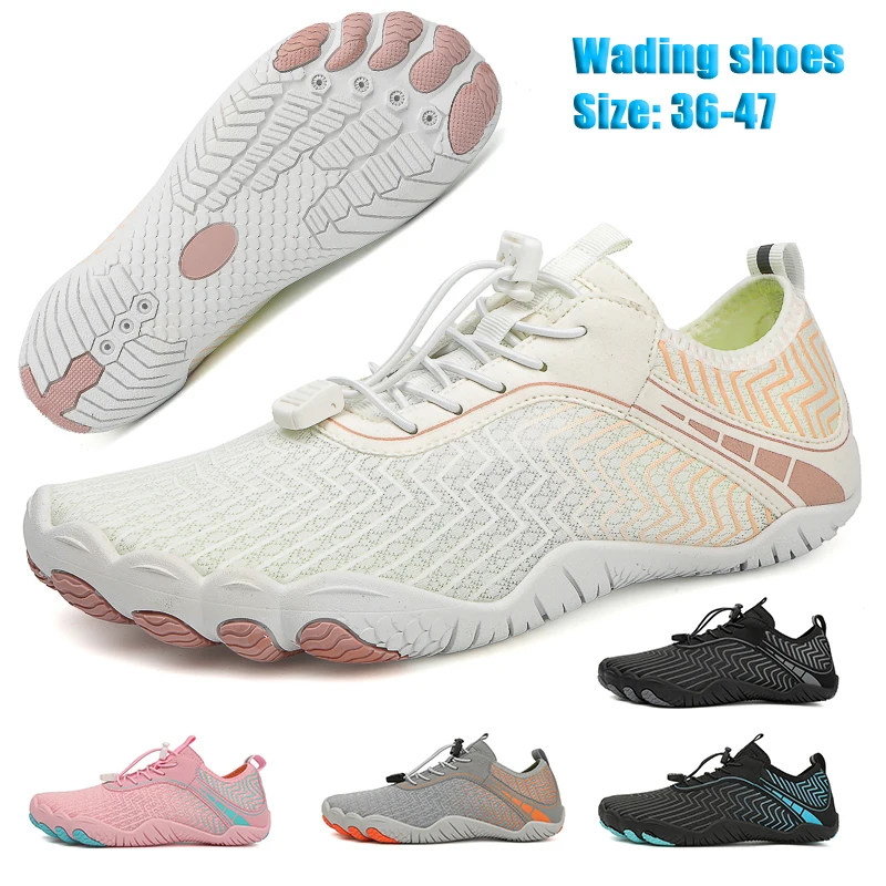 Quick-Drying Water Shoes Men Women Outdoor Barefoot Beach Shoes Comfortable Non-Slip Upstream Shoes Unisex Water Sports Shoes