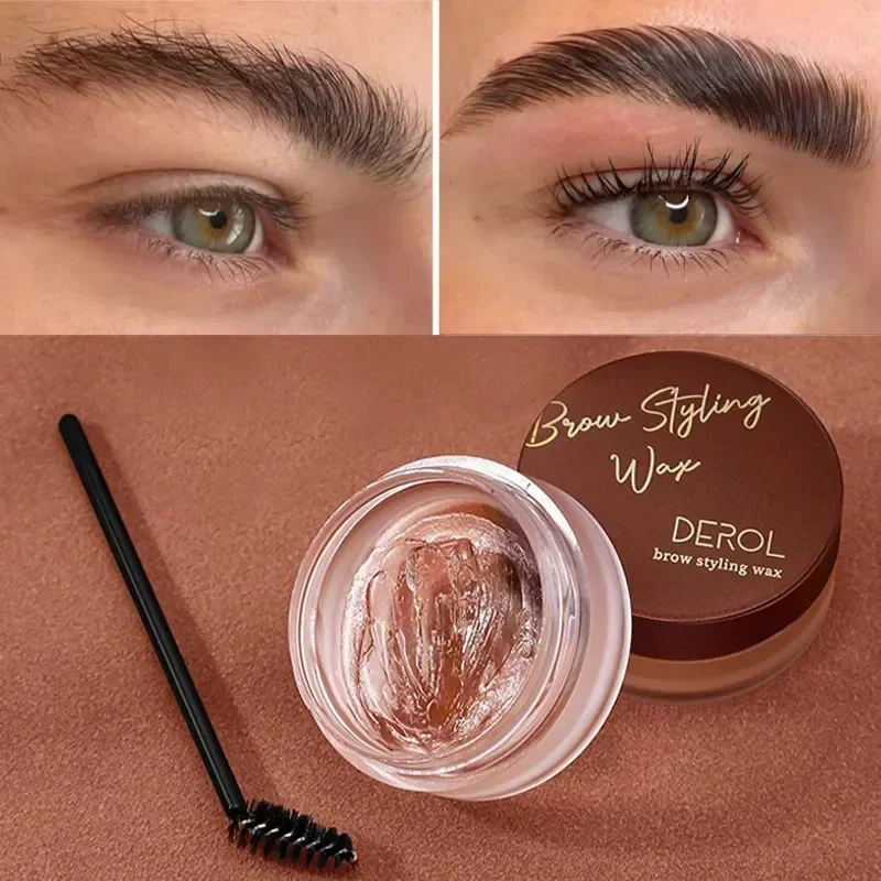 Maquillaje de cera resistente al agua para cejas, pomada de cejas duradera de secado rápido, crema de ajuste, cosmético de jabón Natural para esculpir cejas salvajes